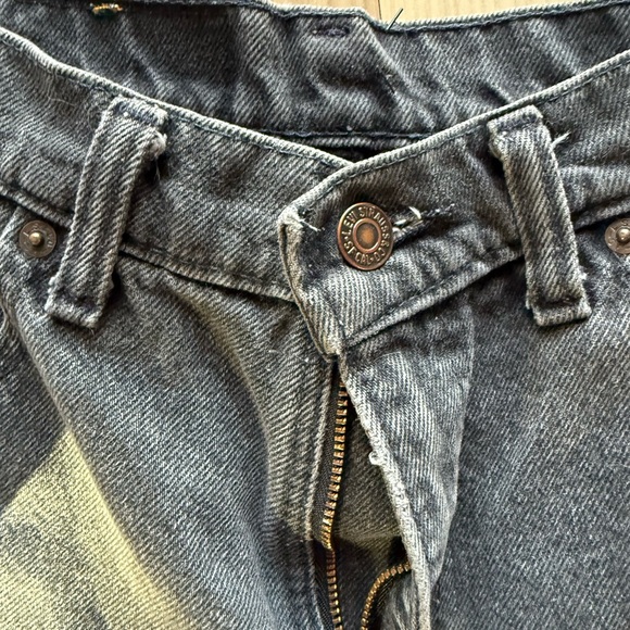 Levi's black Denim Jean shorts vintage USA - Picture 5 of 5